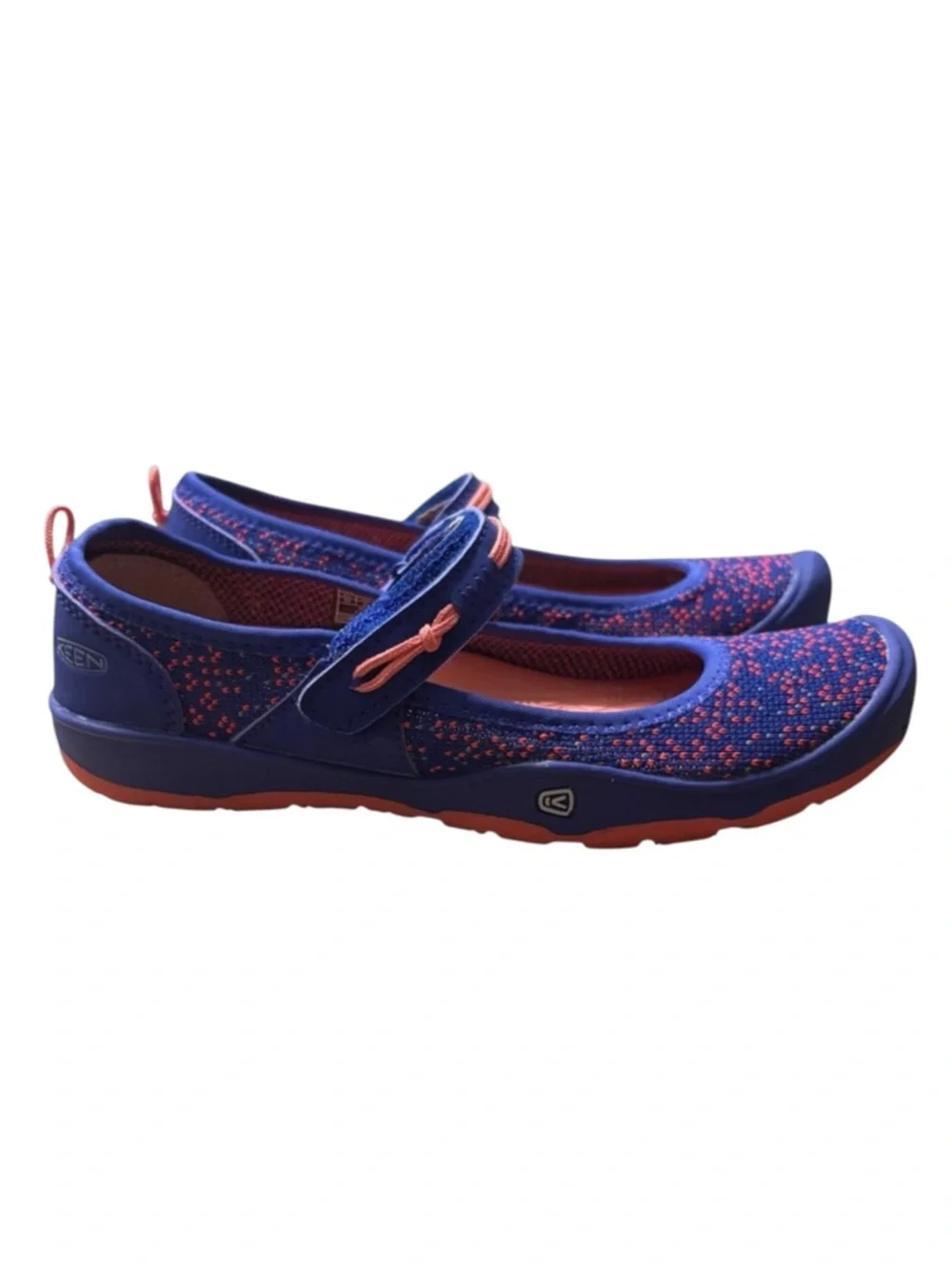 KEEN Baby Moxie Mary Jane Water Shoes in Royal Blue/Fusion Coral Size 2